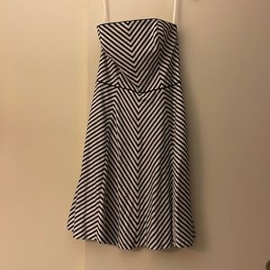 White House black market strapless dress